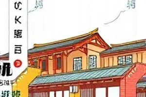 山海织卷里少女修复师在发光图卷前穿针引线